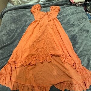 Patrons of Peace Vibrant Orange Dress